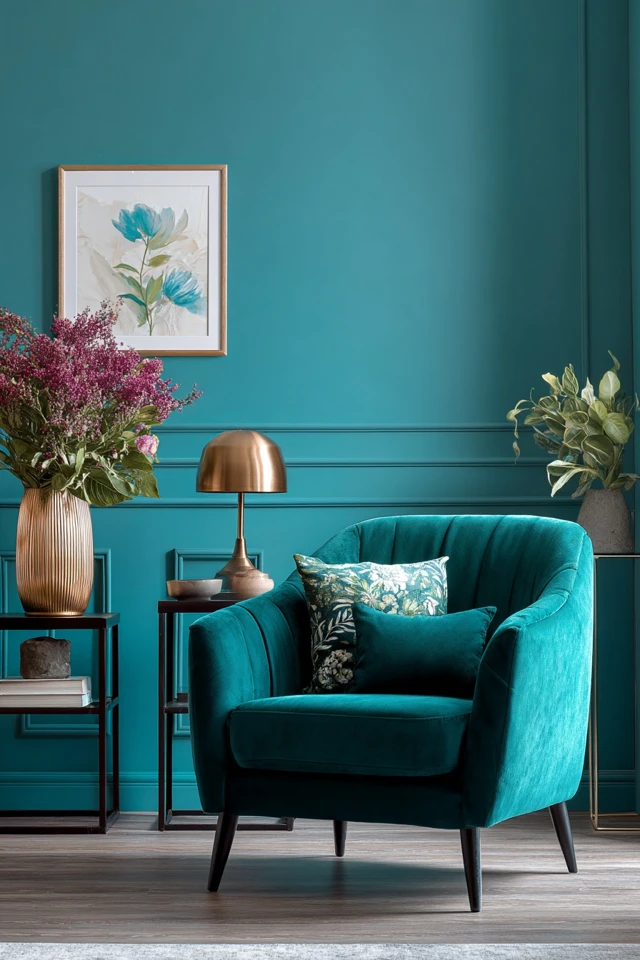 Teal Accent Wall Inspiration to Transform Your Space - photo 5