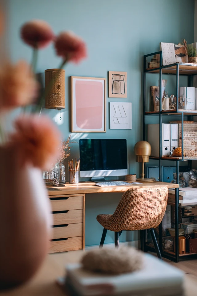 How to Decorate with Home Office Shelving Ideas Like a Pro - photo 5