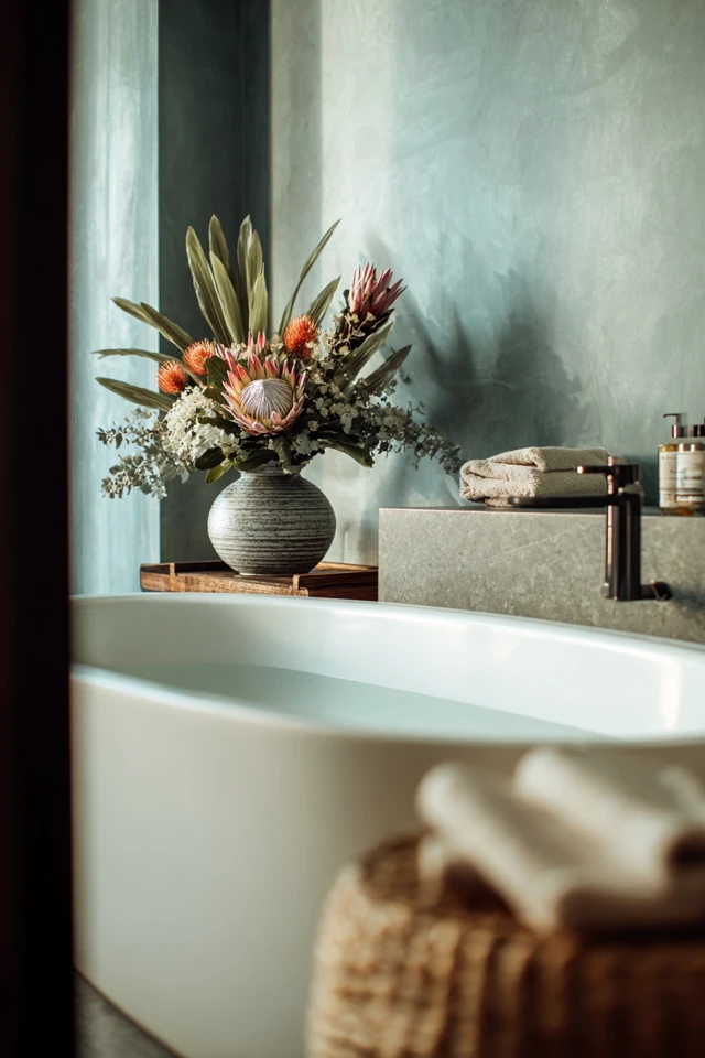 Affordable Bathtub Side Table Design Ideas You Can Do Now - photo 5