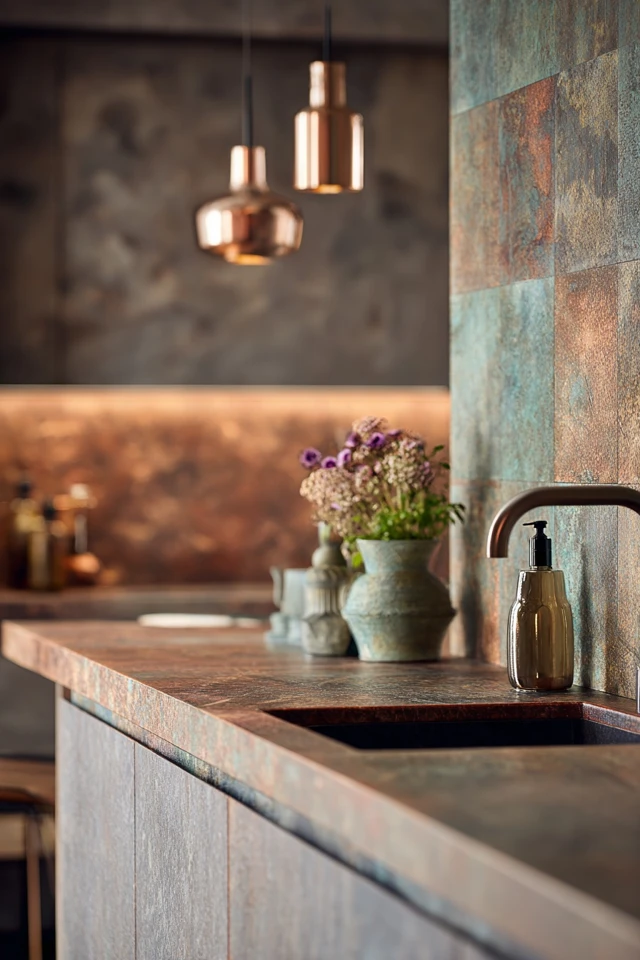 Affordable Copper Kitchen Backsplash Design Ideas You Can Do Now - photo 5