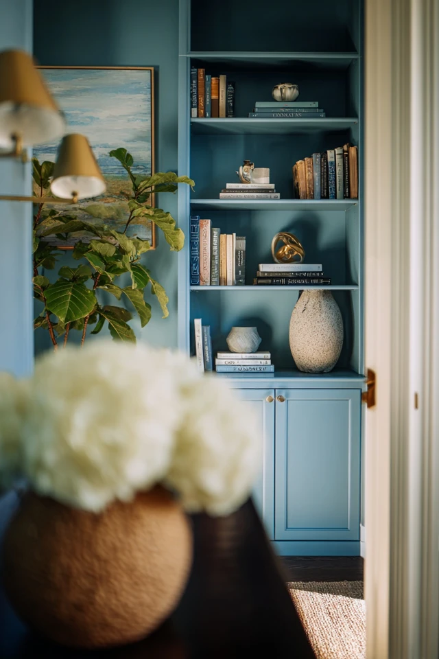 Gorgeous Built In Bookcase Around Doorway Decor That Feels Effortless - photo 5