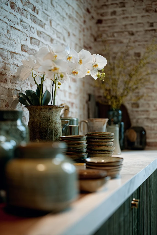 Elegant Rustic Brick Wall Kitchen Decor Ideas You’ll Love - photo 5