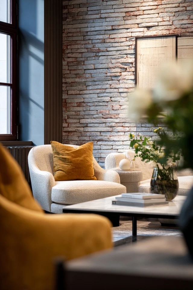 Brick Wall Living Room Ideas Inspiration to Transform Your Space - photo 5