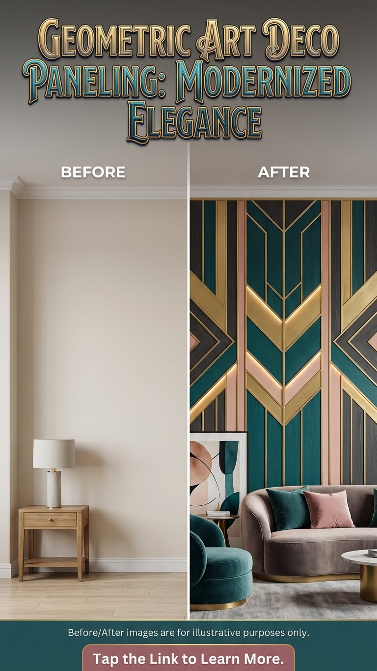Geometric Wall Paneling Ideas That Feel Art Deco but New - photo 9