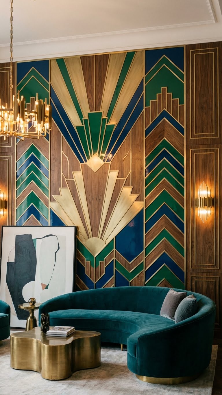 Geometric Wall Paneling Ideas That Feel Art Deco but New