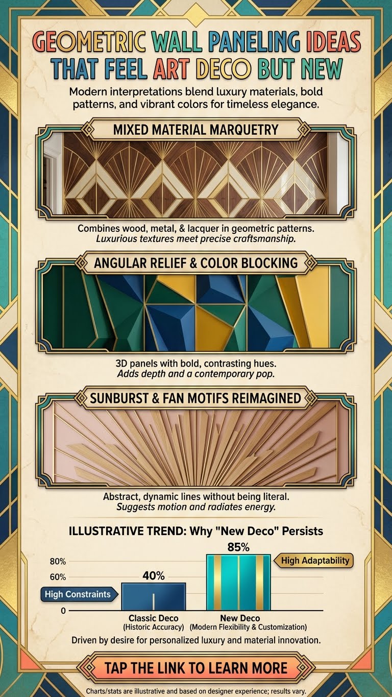 Geometric Wall Paneling Ideas That Feel Art Deco but New - photo 5