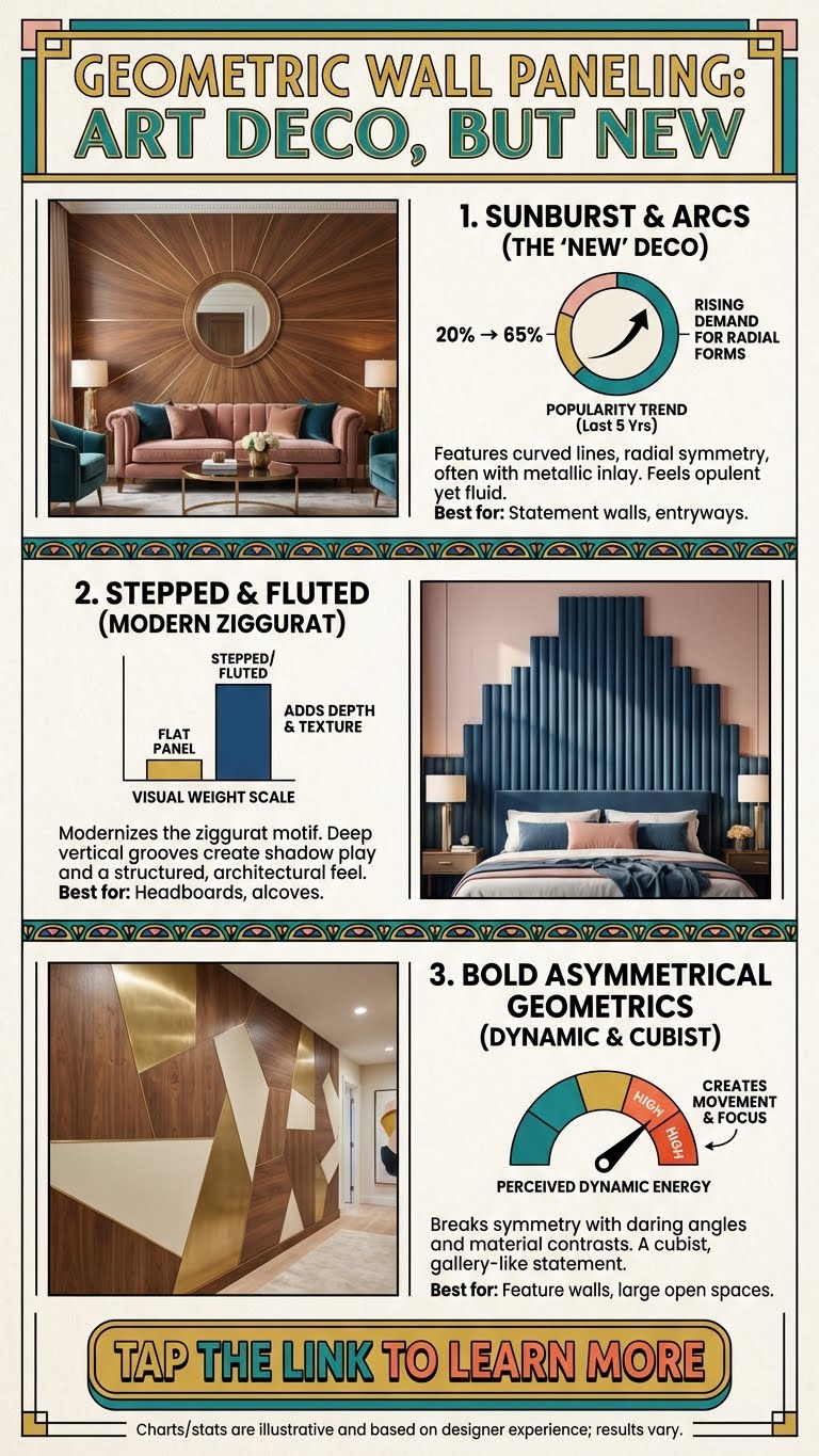 Geometric Wall Paneling Ideas That Feel Art Deco but New - photo 4