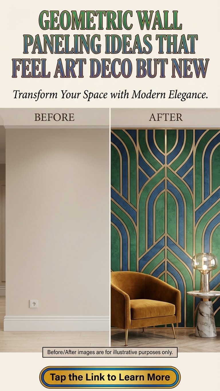 Geometric Wall Paneling Ideas That Feel Art Deco but New - photo 8