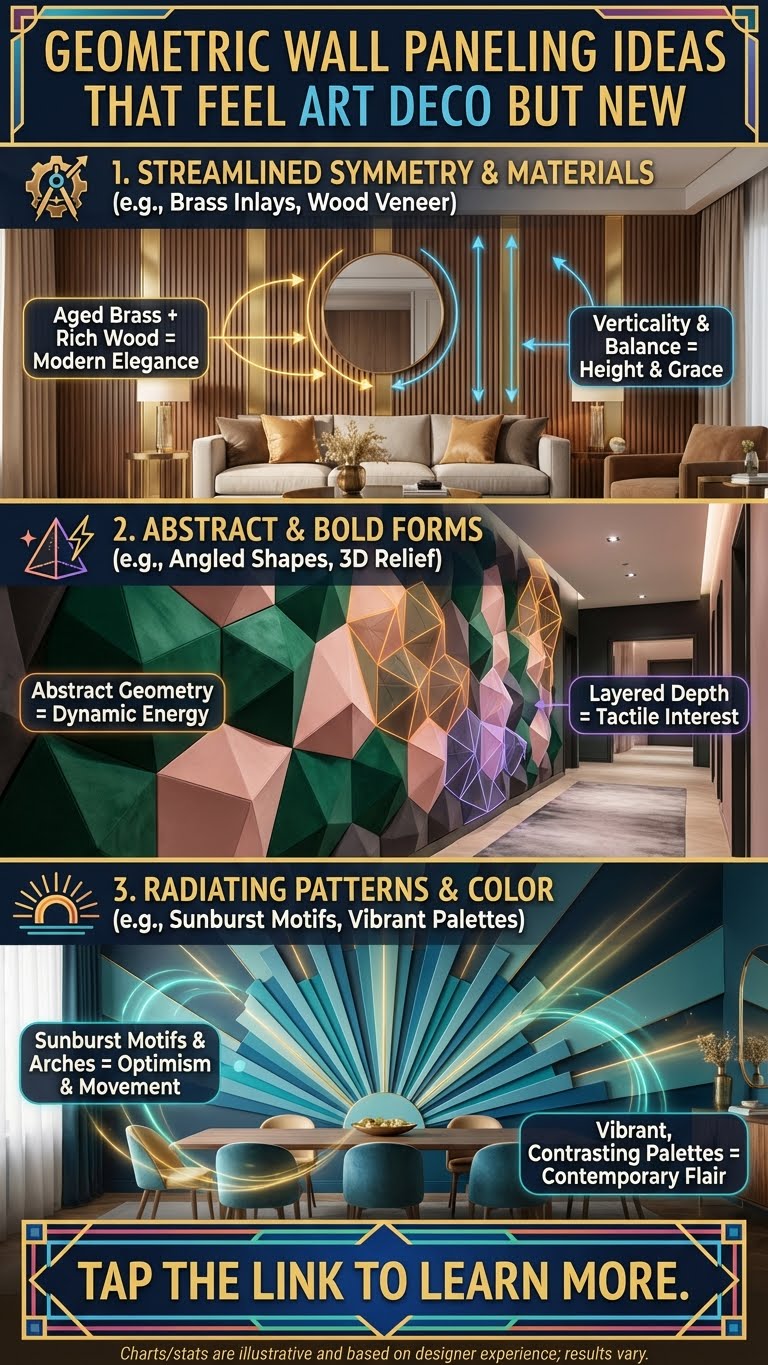 Geometric Wall Paneling Ideas That Feel Art Deco but New - photo 7