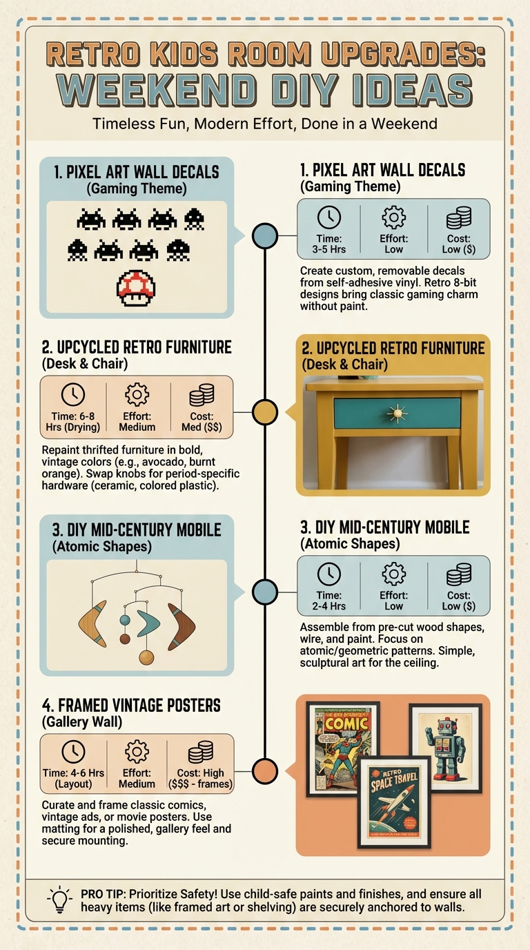 Throwback Kid DIY Ideas: Retro Kids Room Upgrades You Can Do in a Weekend - photo 3