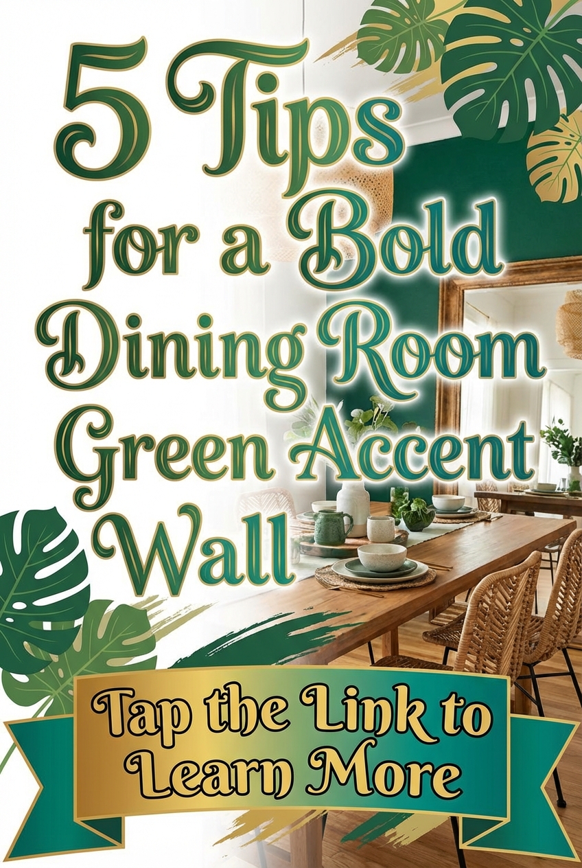 5 Tips for a Bold Dining Room Green Accent Wall - photo 2