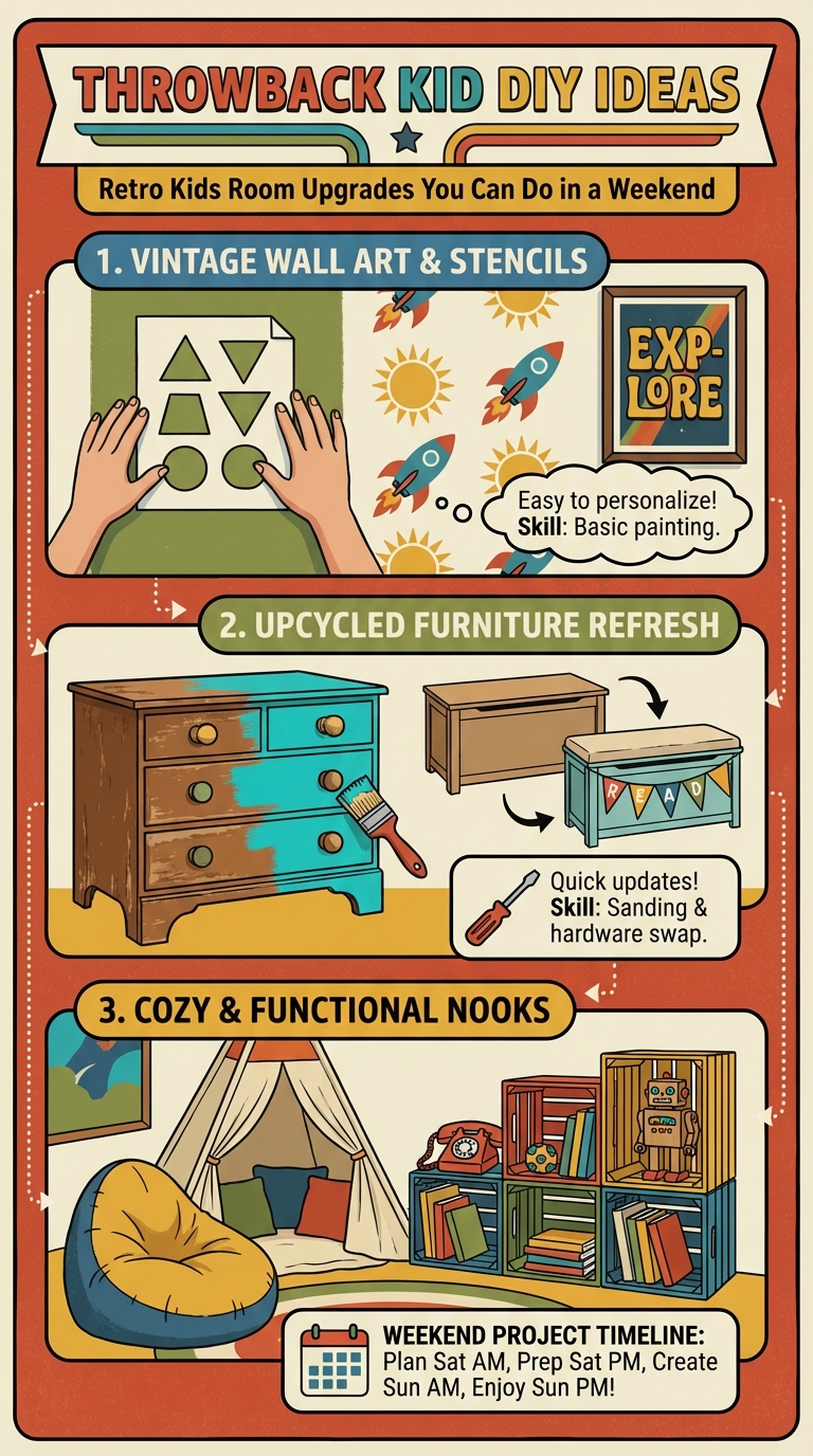 Throwback Kid DIY Ideas: Retro Kids Room Upgrades You Can Do in a Weekend - photo 4