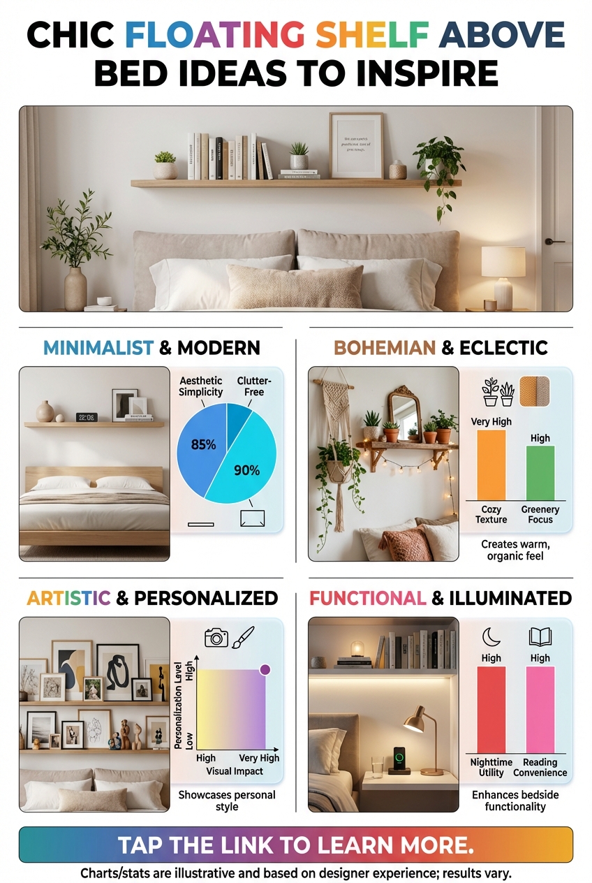 Chic Floating Shelf Above Bed Ideas to Inspire - photo 3
