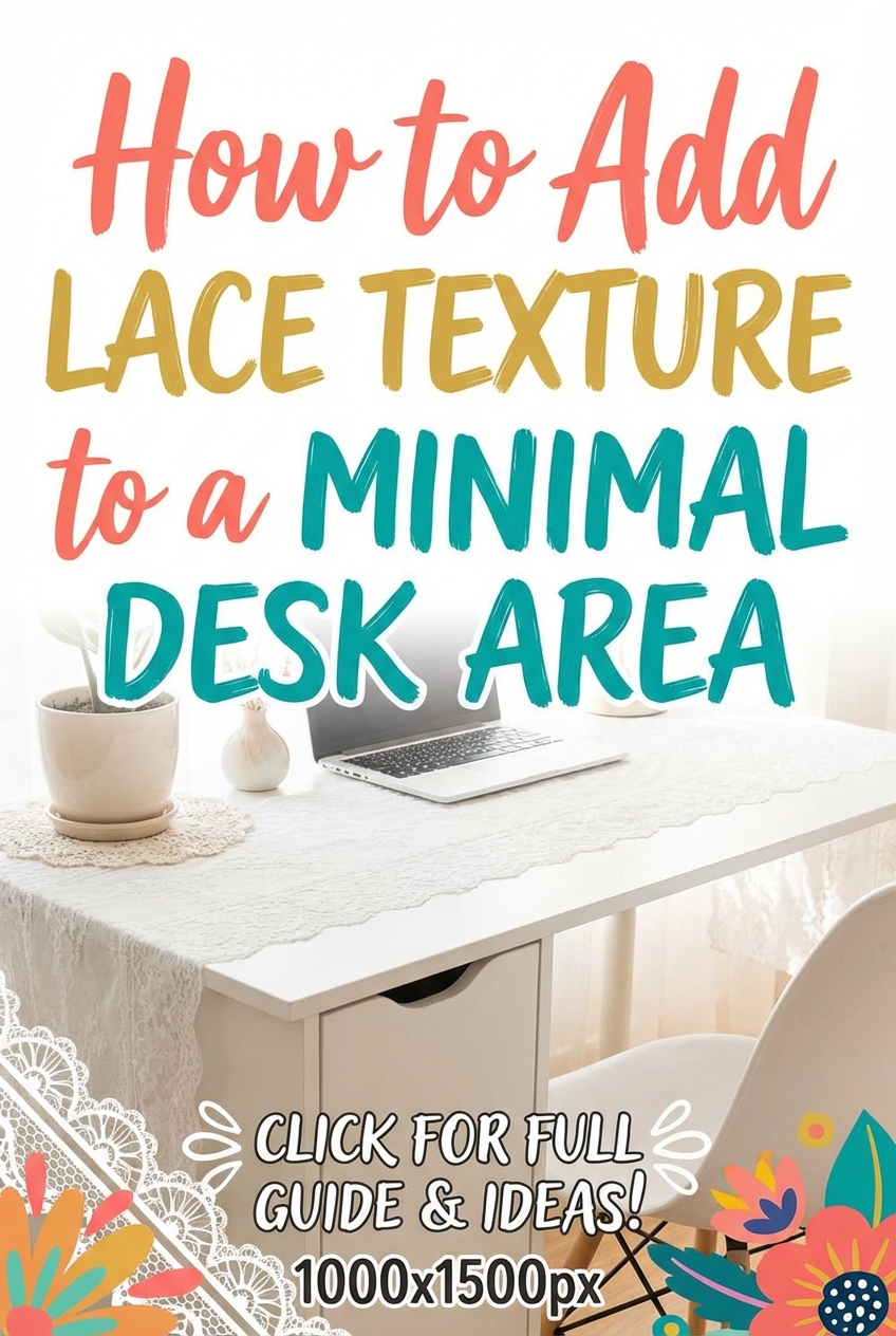 How to Add Lace Texture to a Minimal Desk Area - photo 2
