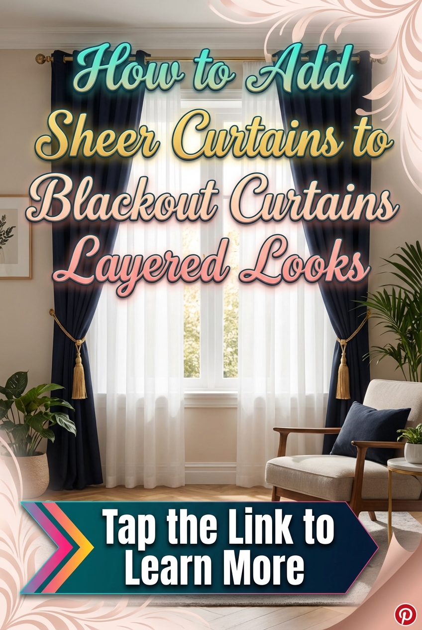 How to Add Sheer Curtains to Blackout Curtains Layered Looks - photo 2