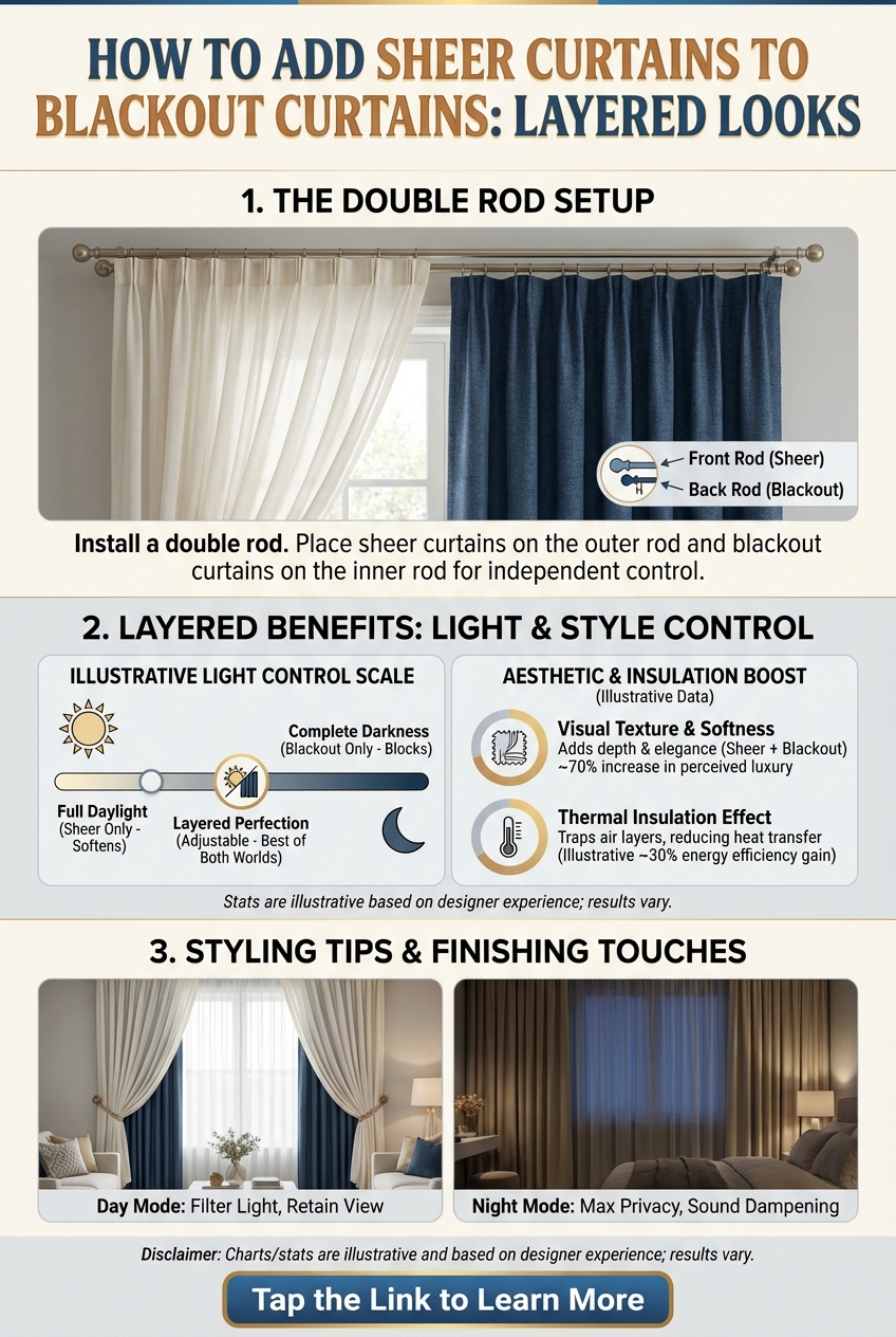 How to Add Sheer Curtains to Blackout Curtains Layered Looks - photo 3