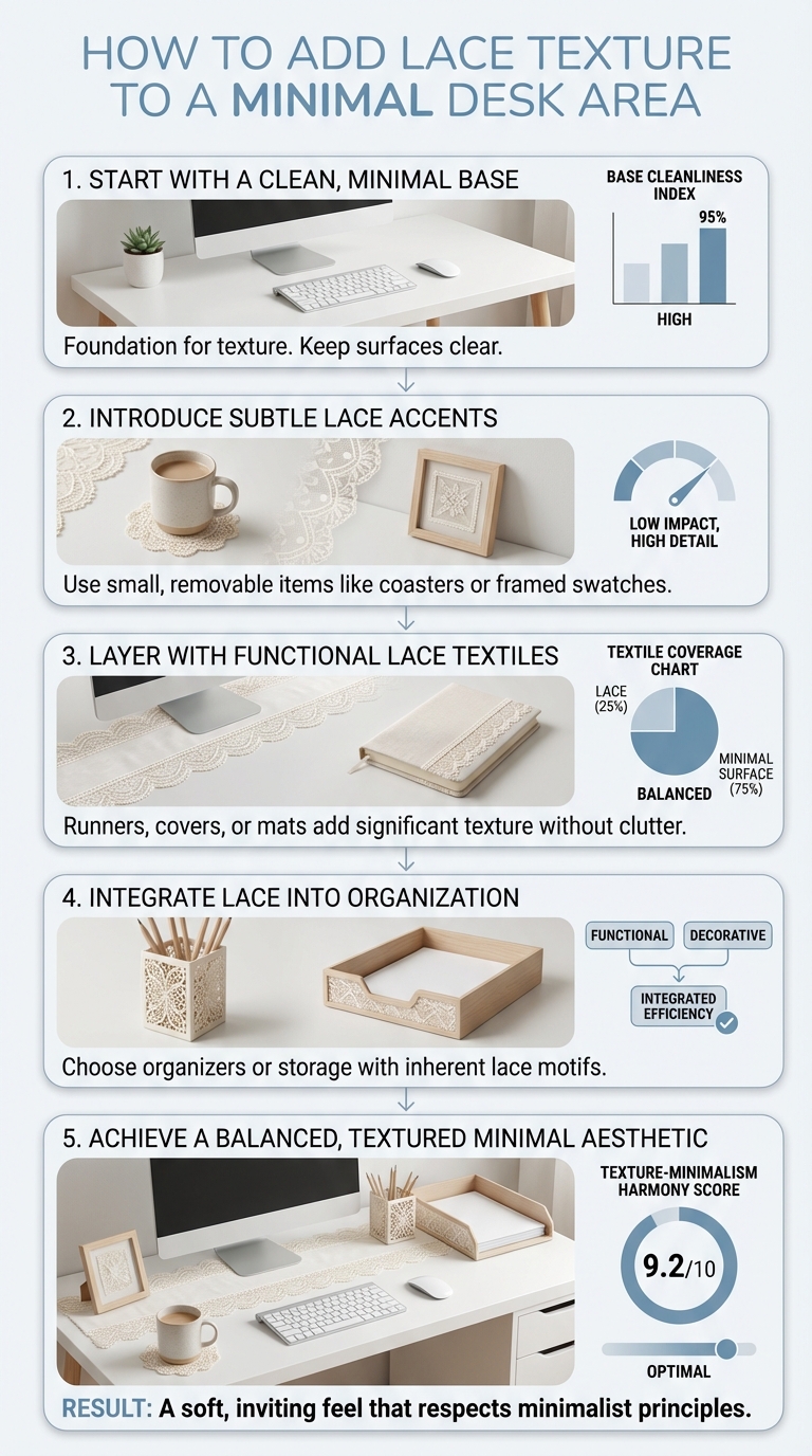 How to Add Lace Texture to a Minimal Desk Area - photo 3