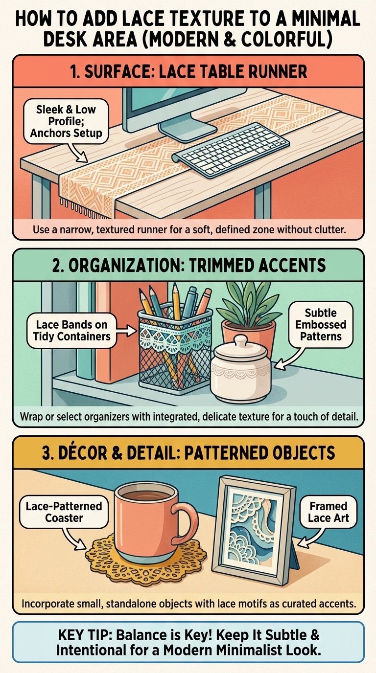 How to Add Lace Texture to a Minimal Desk Area - photo 4