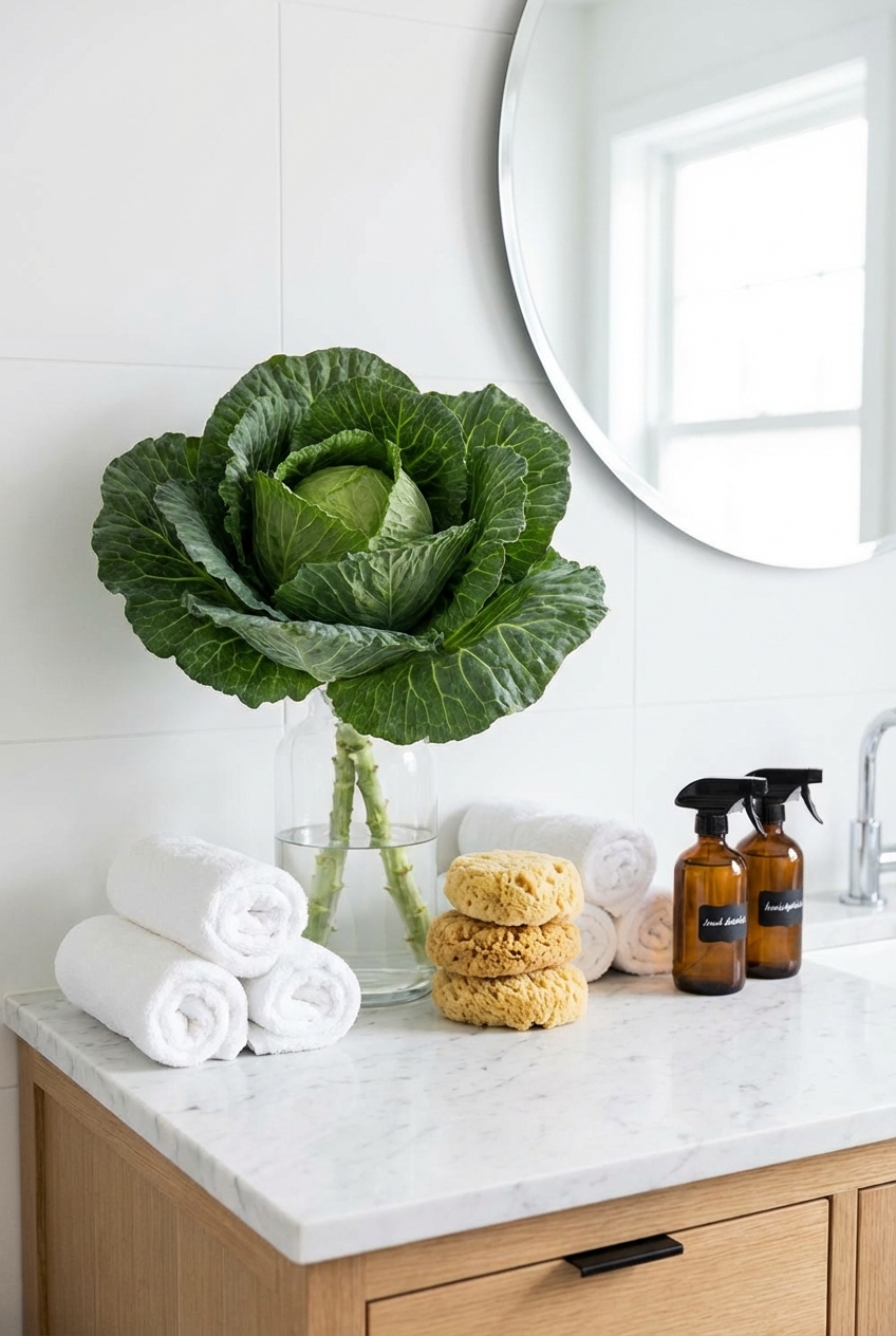 Cabbage Crush Bathroom Tips: Keep it crisp