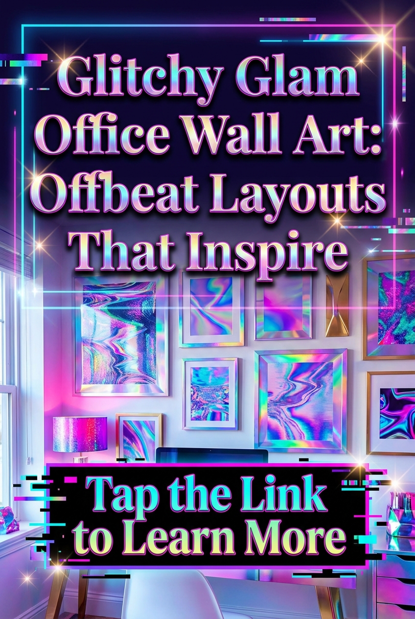Glitchy Glam Office Wall Art: Offbeat Layouts That Inspire - photo 2