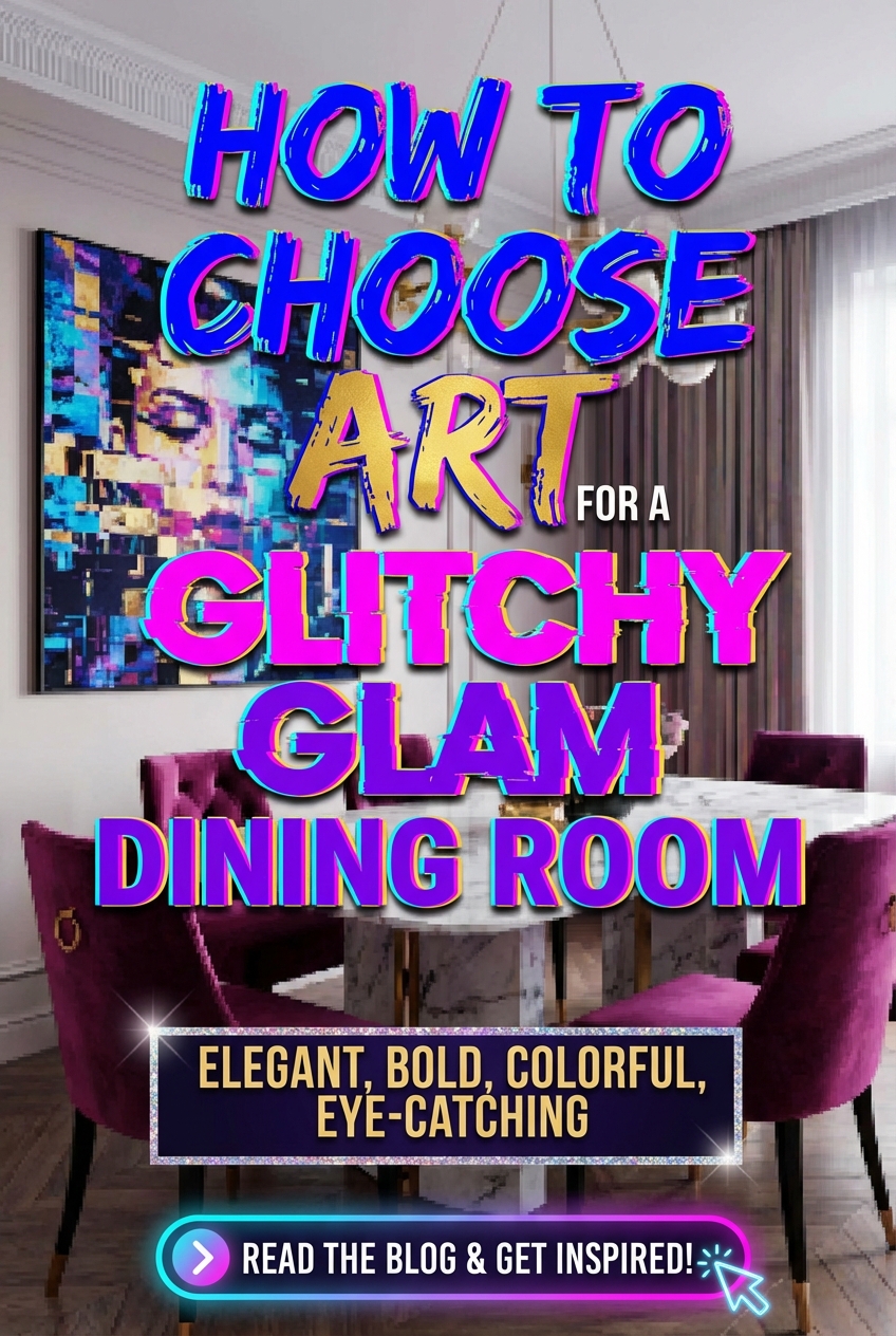 How to Choose Art for a Glitchy Glam Dining Room - photo 2