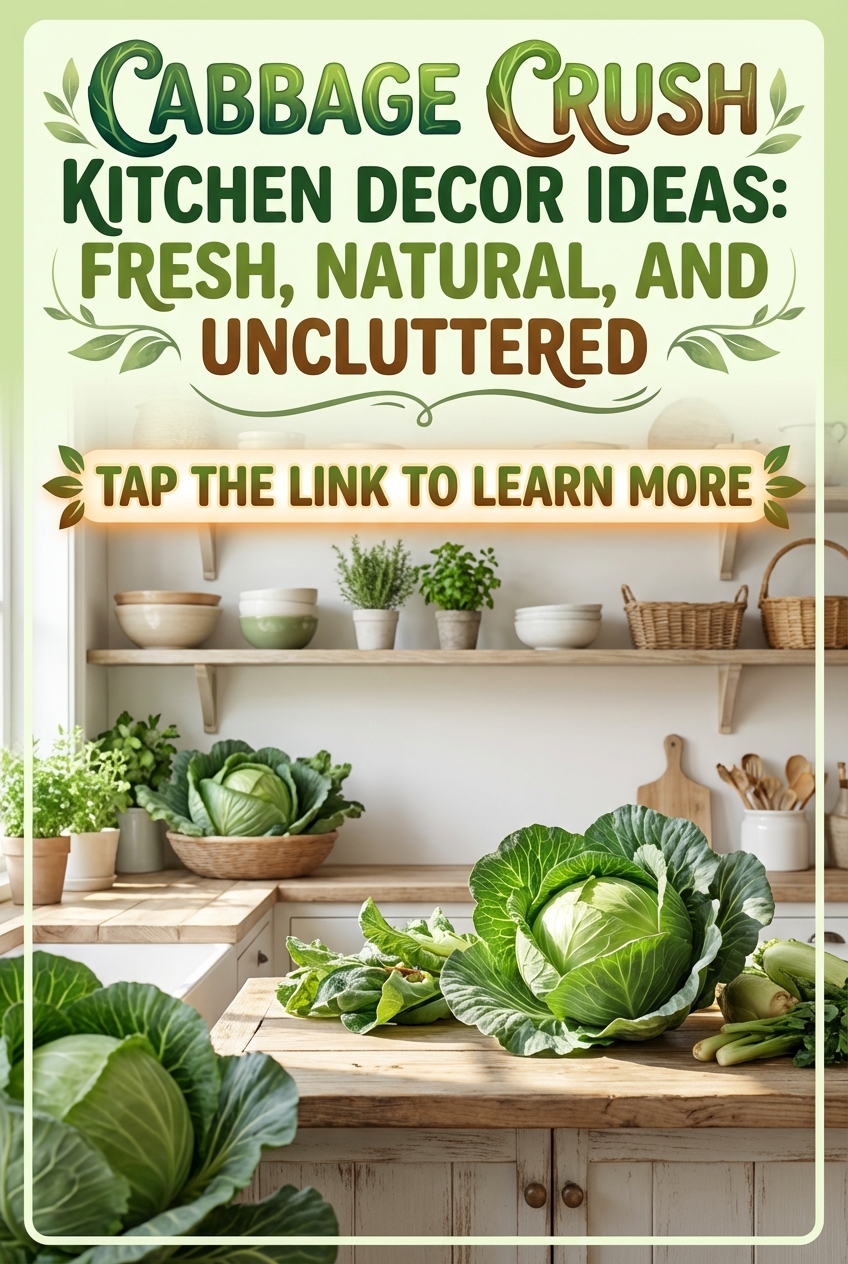 Cabbage Crush Kitchen Decor Ideas: Fresh, Natural, and Uncluttered - photo 2
