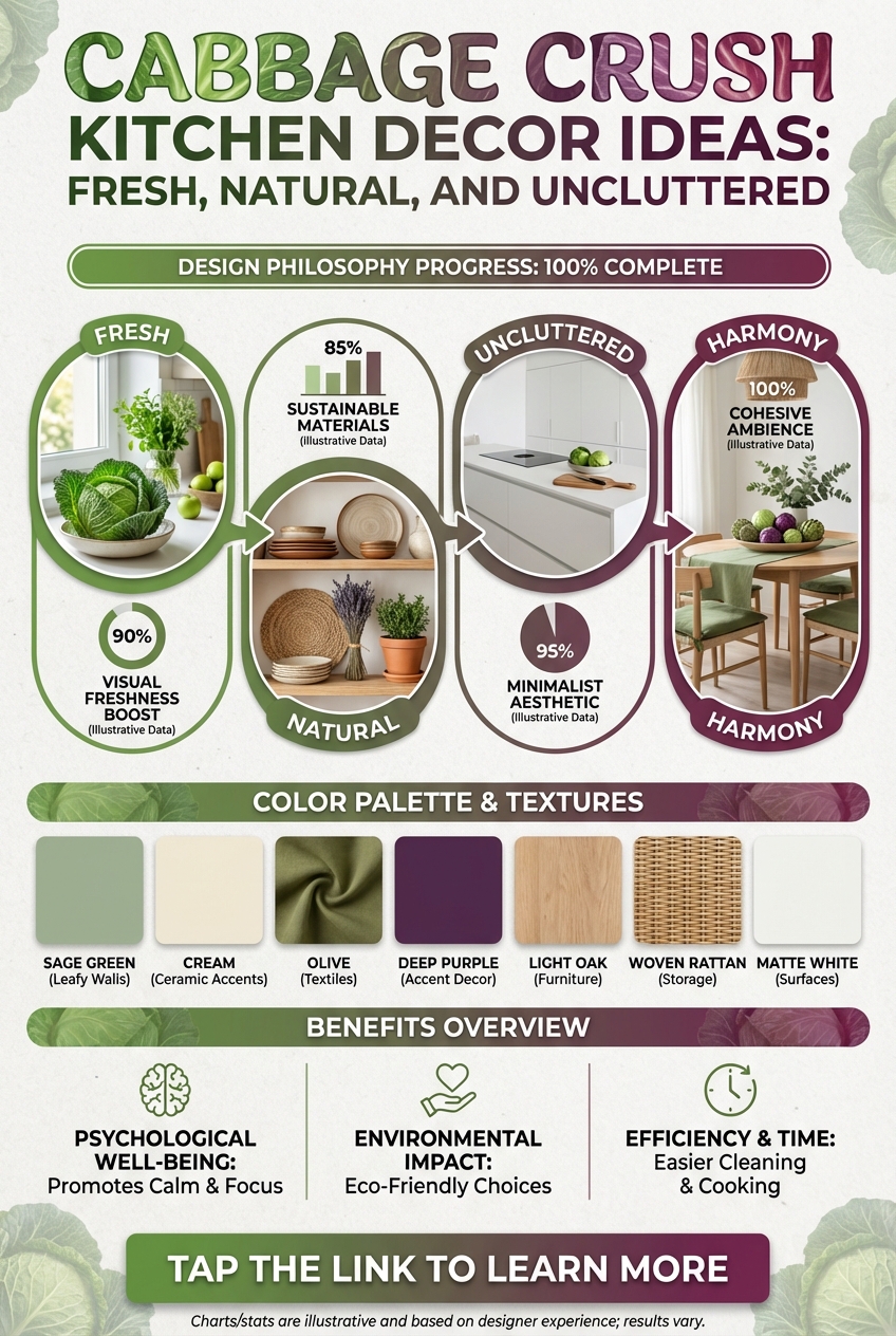 Cabbage Crush Kitchen Decor Ideas: Fresh, Natural, and Uncluttered - photo 3