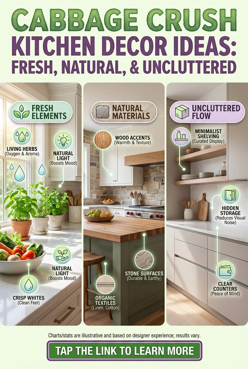 Cabbage Crush Kitchen Decor Ideas: Fresh, Natural, and Uncluttered - photo 4