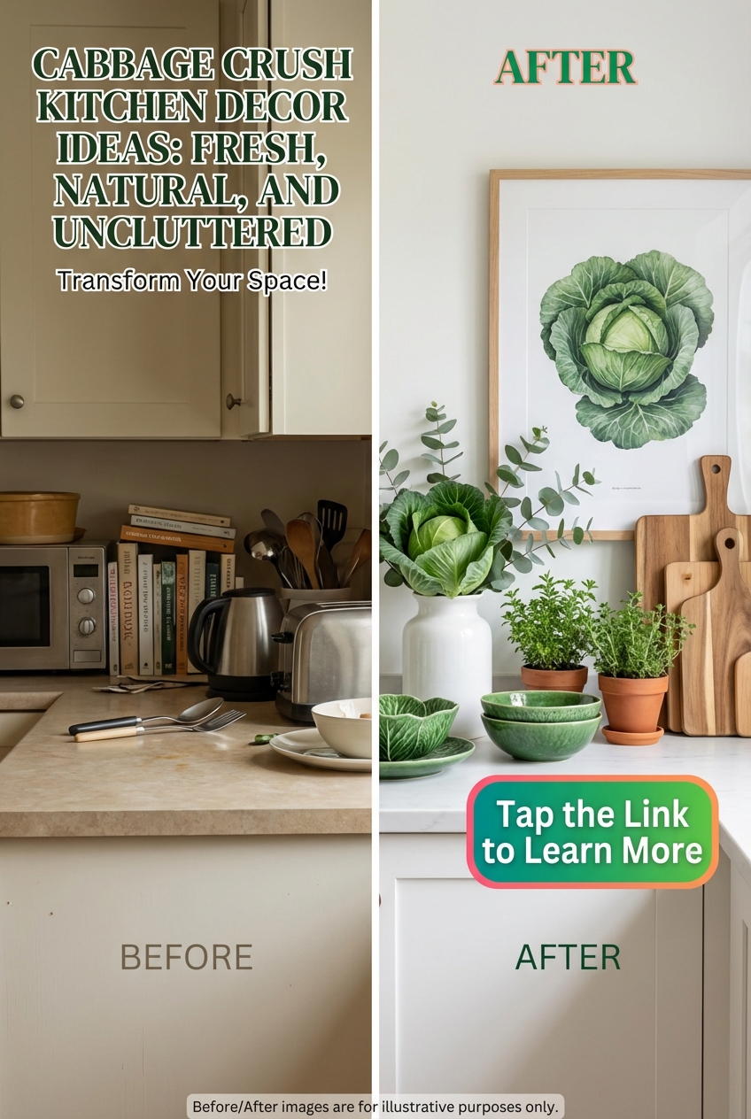 Cabbage Crush Kitchen Decor Ideas: Fresh, Natural, and Uncluttered - photo 5