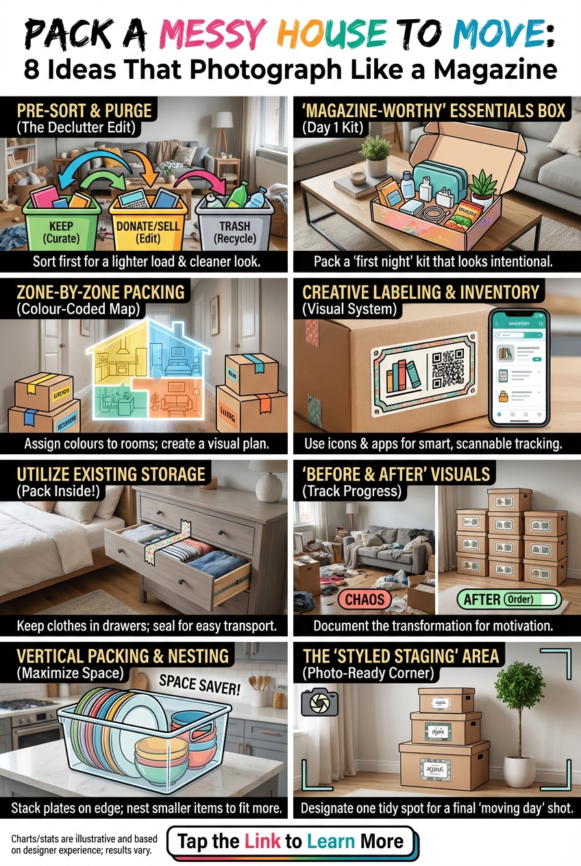 Pack a Messy House to Move: 8 Ideas That Photograph Like a Magazine - photo 4