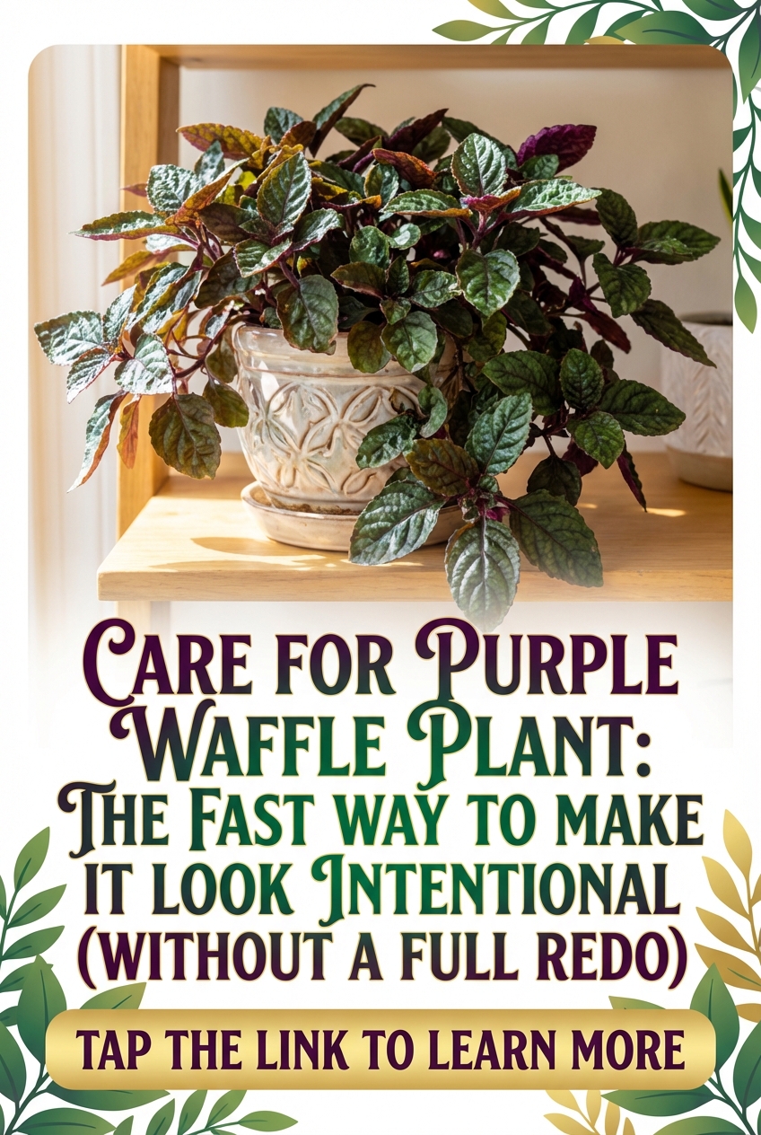 Care for Purple Waffle Plant: the Fast Way to Make It Look Intentional (without a Full Redo) - photo 2