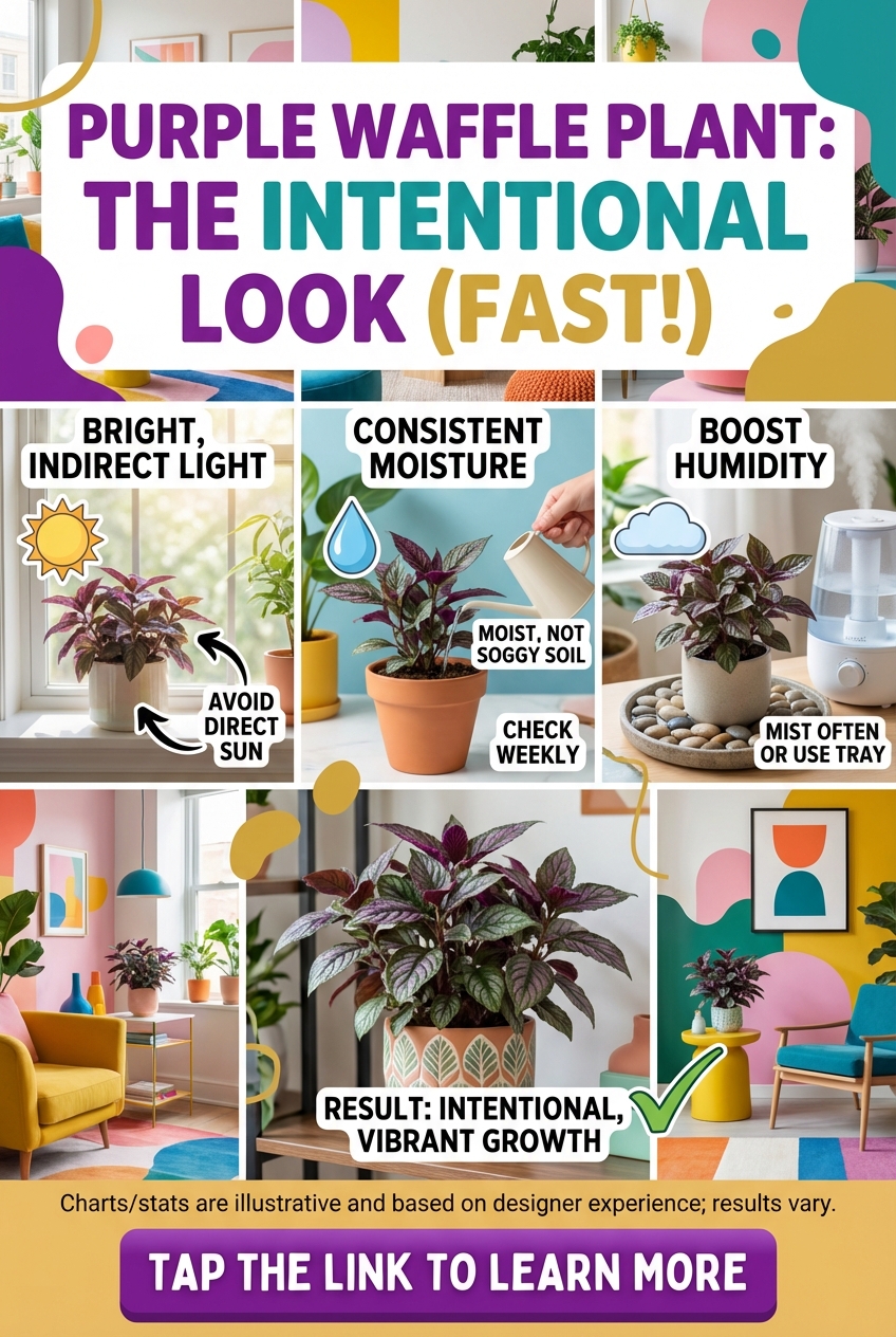 Care for Purple Waffle Plant: the Fast Way to Make It Look Intentional (without a Full Redo) - photo 4