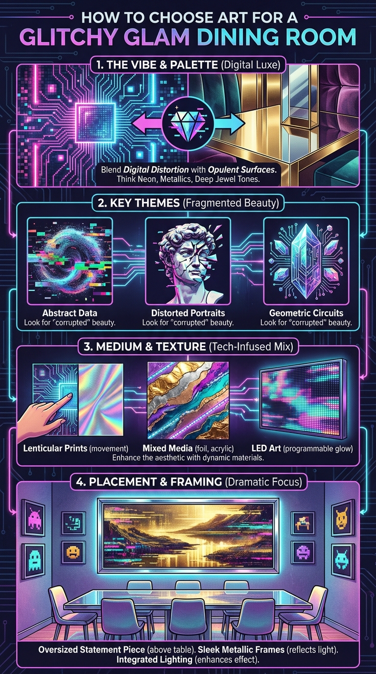 How to Choose Art for a Glitchy Glam Dining Room - photo 4
