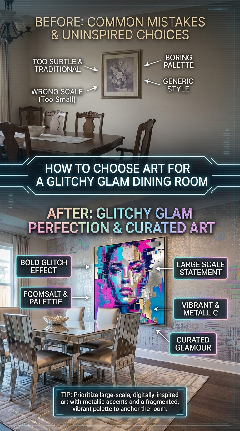 How to Choose Art for a Glitchy Glam Dining Room - photo 5