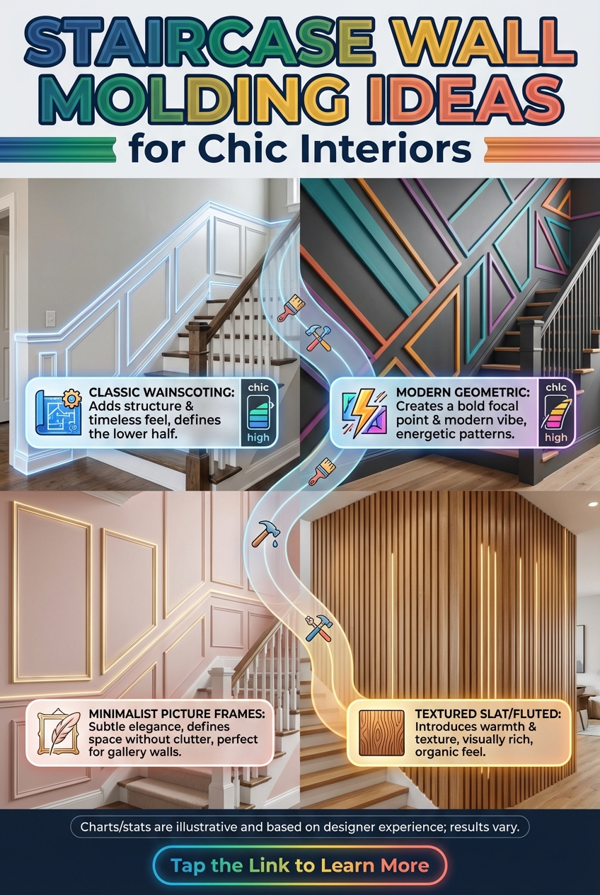 Staircase Wall Molding Ideas for Chic Interiors - photo 4