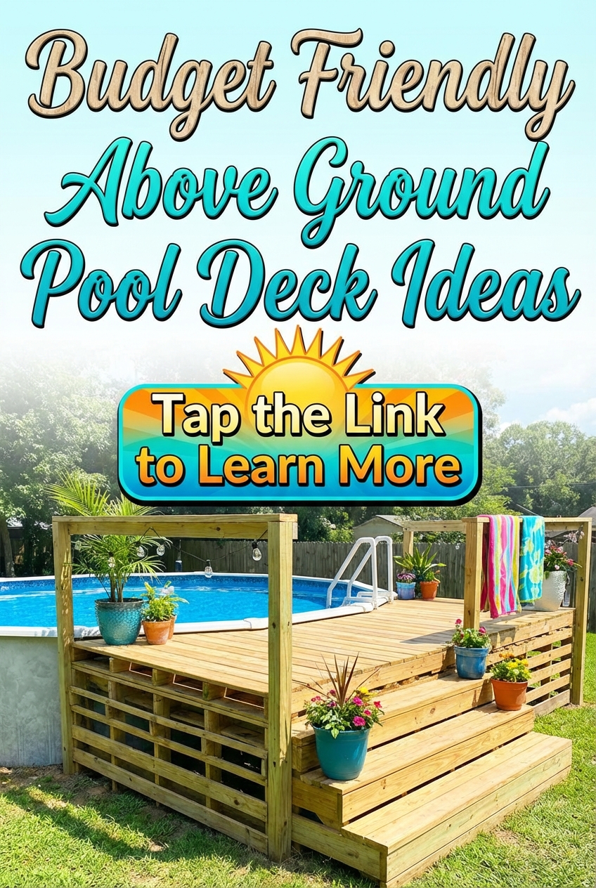 Budget Friendly Above Ground Pool Deck Ideas - photo 2