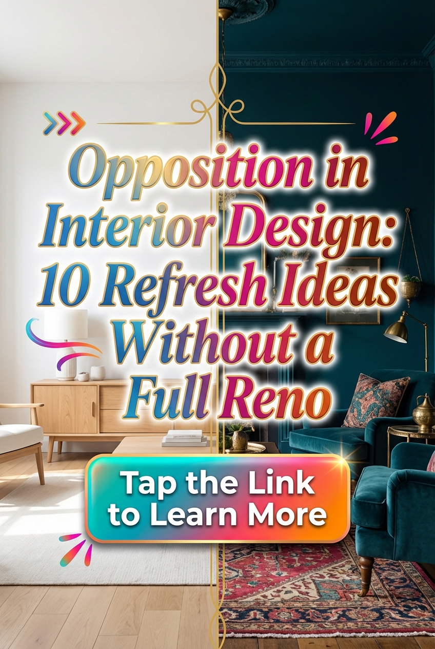 Opposition in Interior Design: 10 Refresh Ideas Without a Full Reno - photo 2