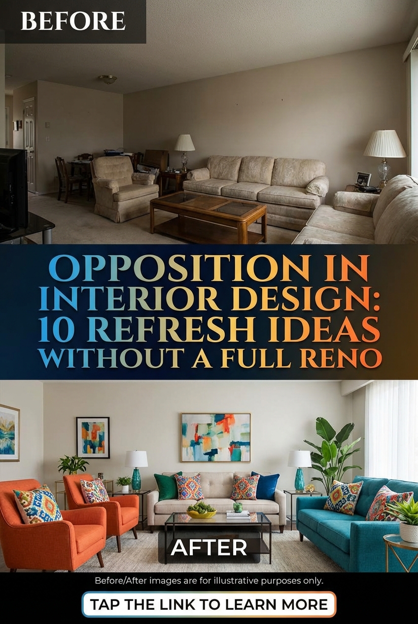 Opposition in Interior Design: 10 Refresh Ideas Without a Full Reno - photo 5