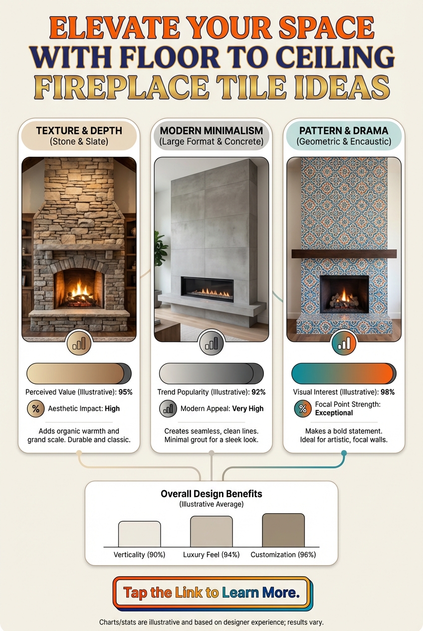 Elevate Your Space with Floor to Ceiling Fireplace Tile Ideas - photo 3