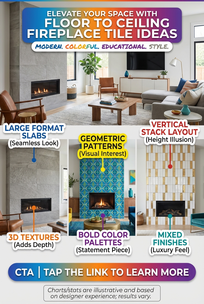 Elevate Your Space with Floor to Ceiling Fireplace Tile Ideas - photo 4
