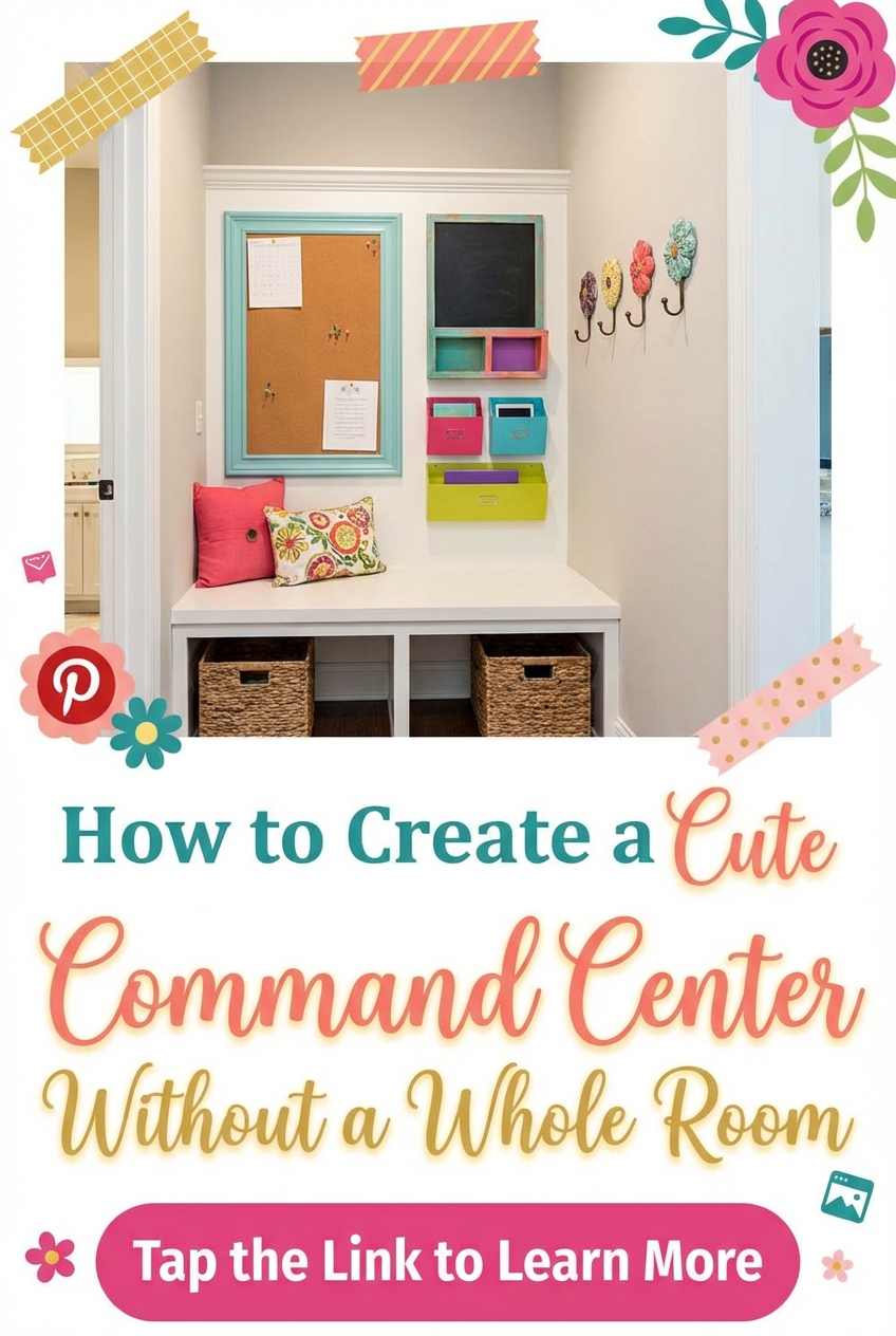 How to Create a Cute Command Center Without a Whole Room - photo 2