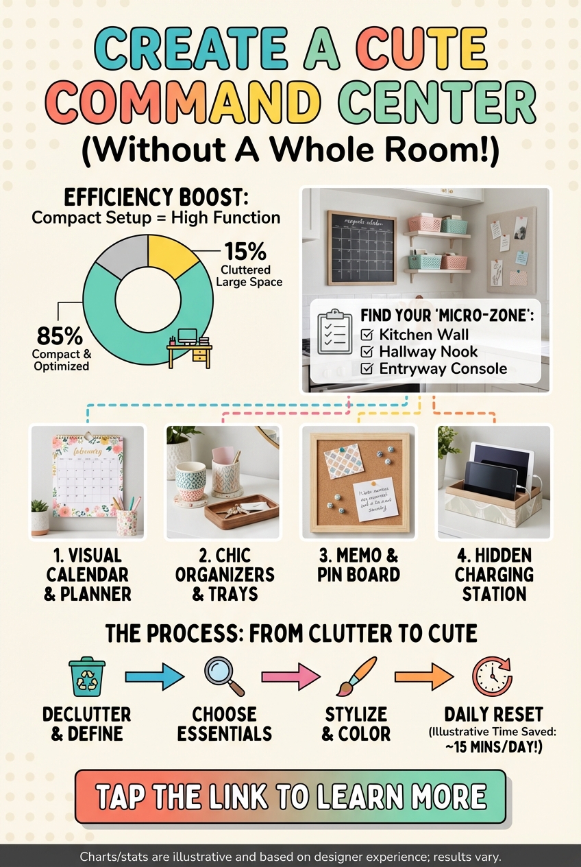 How to Create a Cute Command Center Without a Whole Room - photo 3