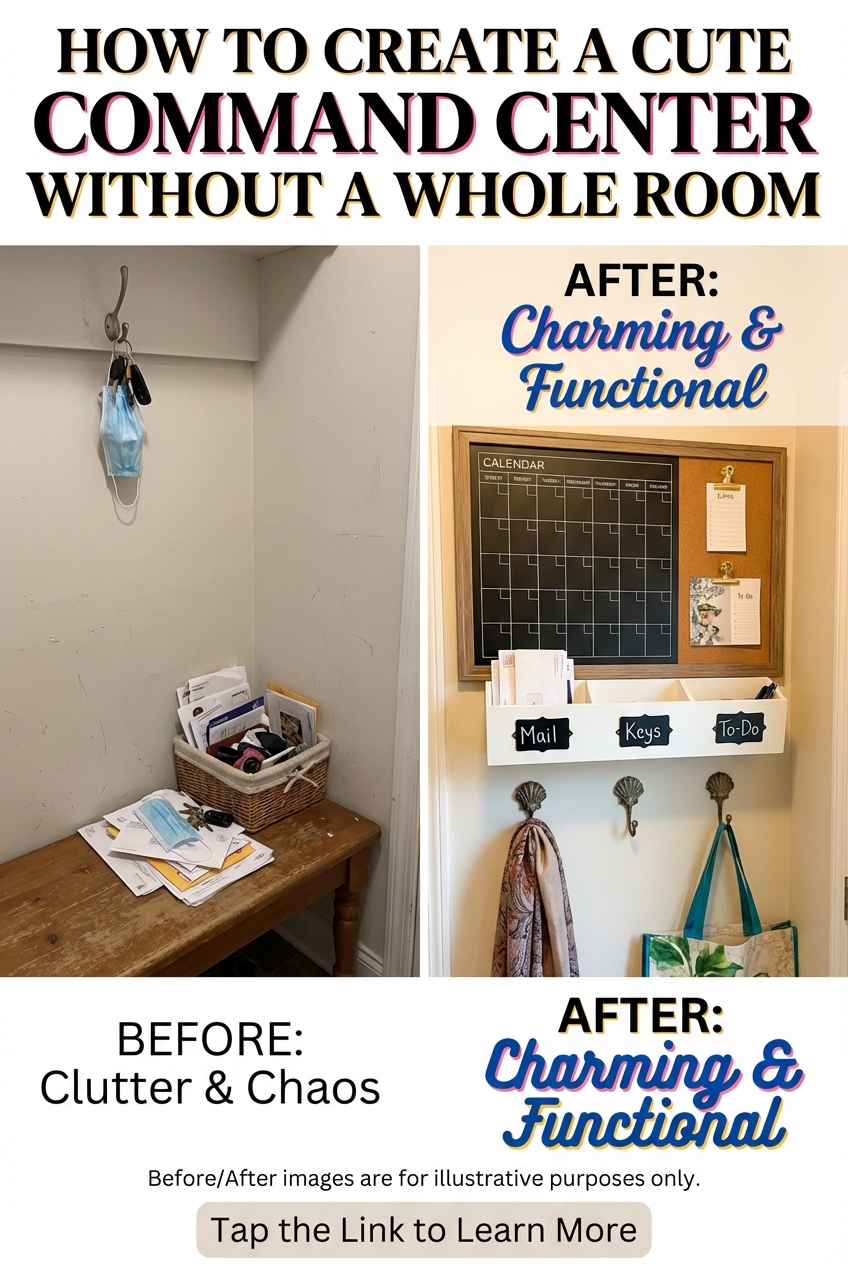 How to Create a Cute Command Center Without a Whole Room - photo 5