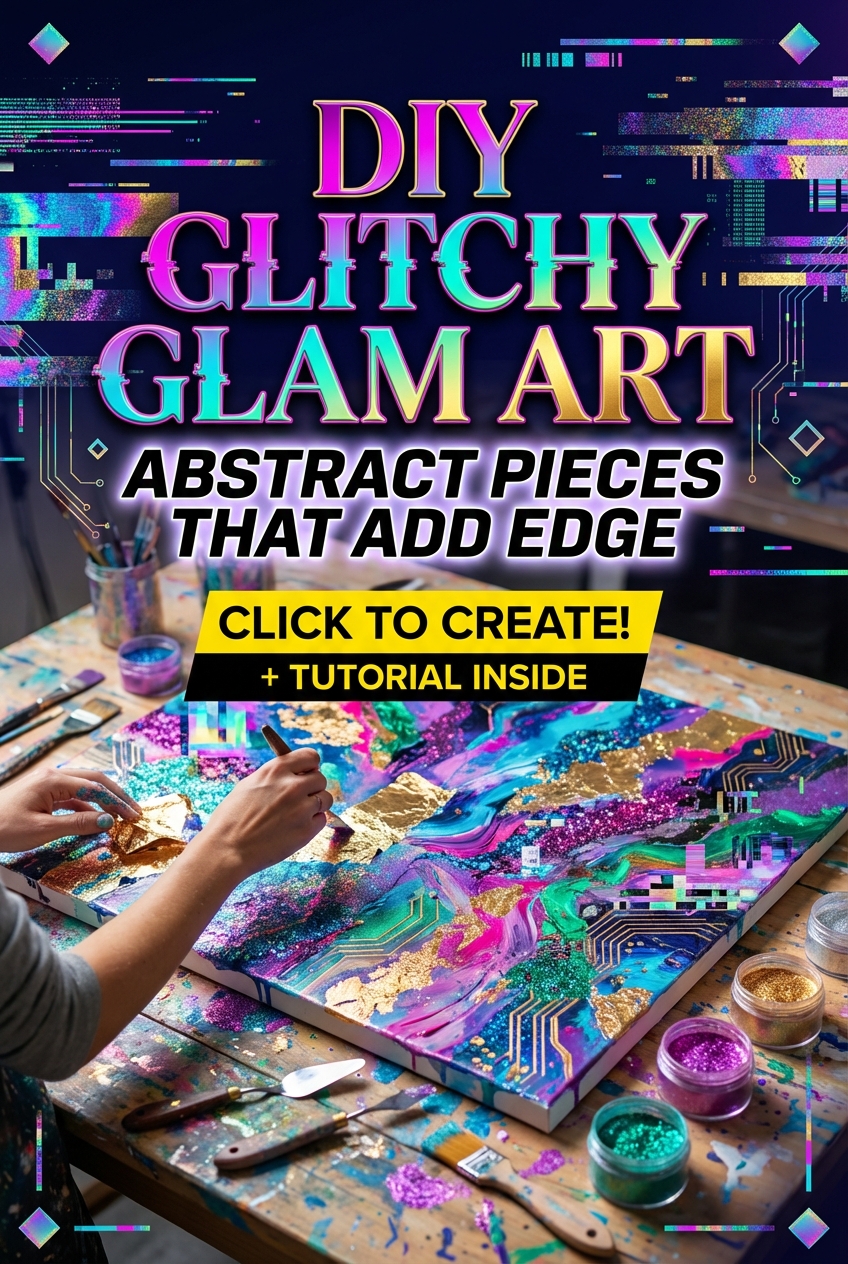DIY Glitchy Glam Art: Abstract Pieces That Add Edge - photo 2
