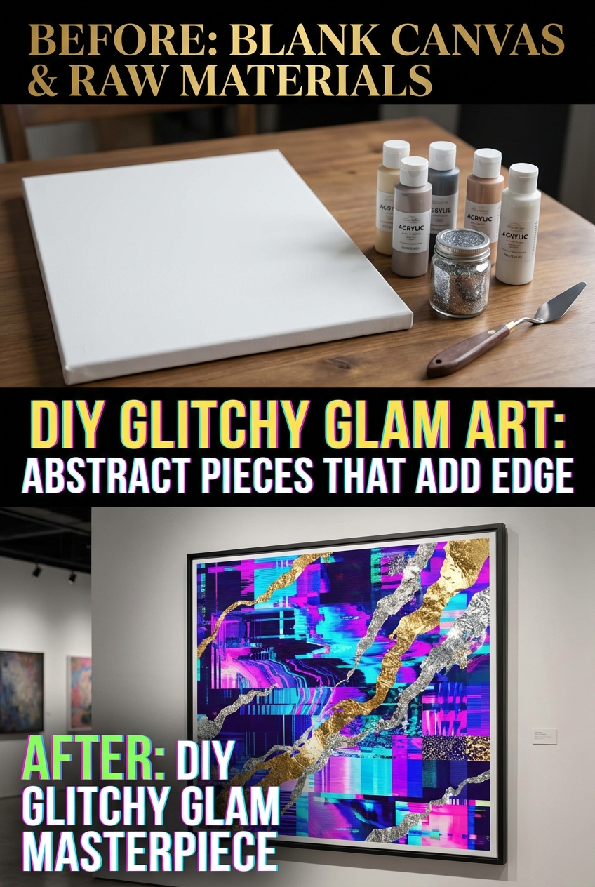 DIY Glitchy Glam Art: Abstract Pieces That Add Edge - photo 5