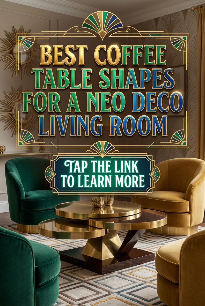 Best Coffee Table Shapes for a Neo Deco Living Room - photo 2