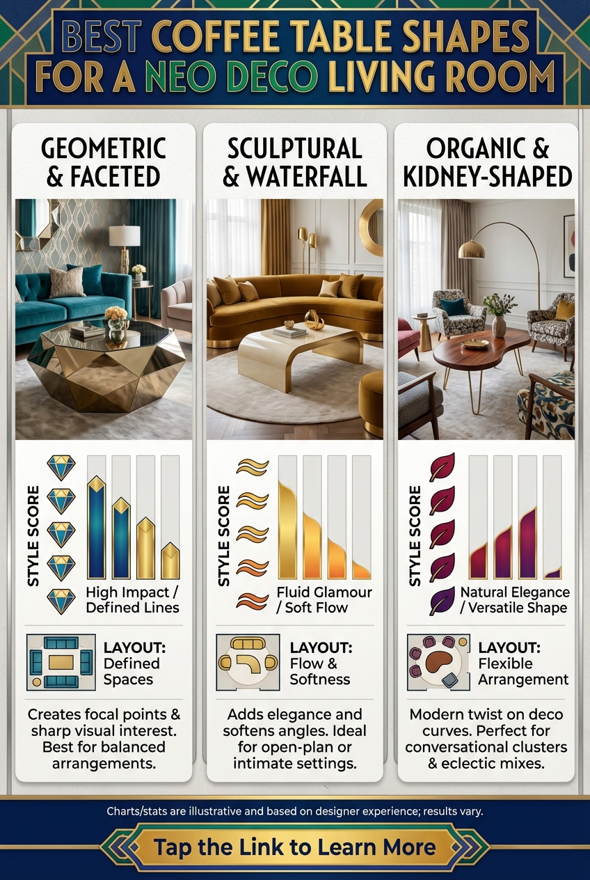 Best Coffee Table Shapes for a Neo Deco Living Room - photo 3