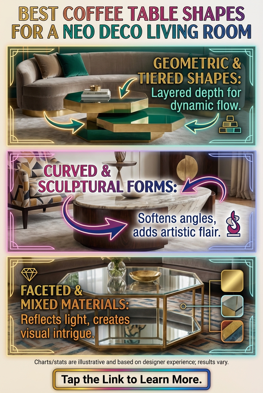 Best Coffee Table Shapes for a Neo Deco Living Room - photo 4