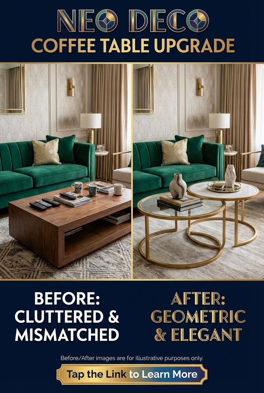 Best Coffee Table Shapes for a Neo Deco Living Room - photo 5