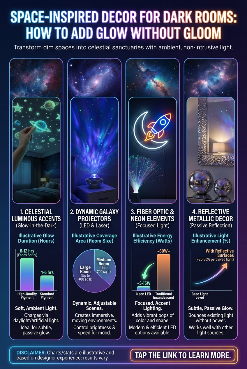 Space-Inspired Decor for Dark Rooms: How to Add Glow Without Gloom - photo 3